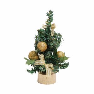 Árbol Navideño Diseño Dorado JOY 25 Cm