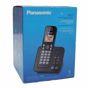 Teléfono Negro 1 Auriculares PANASONIC Inalámbrico