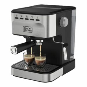 Cafetera Eléctrica Espresso Capuchino EM0312-0SDLA BLACK & DECKER 1.5 Litros