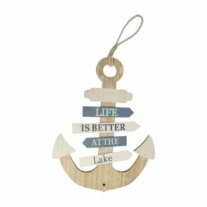 Placa Decorativa Diseño Ancla ANNIE'S GARDEN 1 Pieza