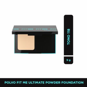 Polvo Compacto Fit Me Ultimate Tono 118 Light Beige MAYBELLINE NEW YORK 9 G