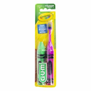 Cepillo Dental De Cerdas Suaves Para Niños Crayola G.U.M X 2 Piezas