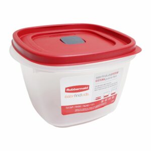 Repostero Easy Findlids Cuadrado Con Válvula RUBBERMAID 1.6 Litros