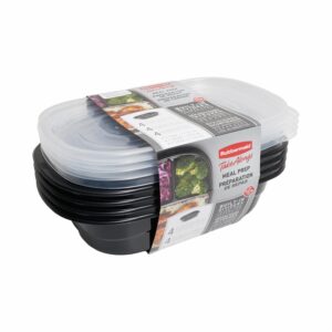 Set Reposteros Easy Findlids Con Divisiones RUBBERMAID 4 Piezas