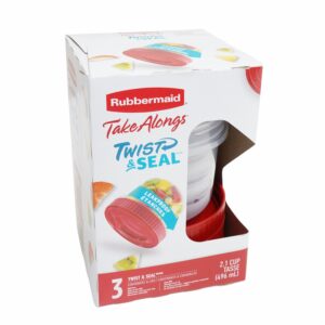 Set Frascos Con Tapa Rosca RUBBERMAID 3x2.1 Tazas