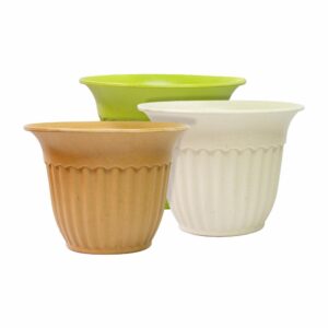 Maceta De Fibra Con Diseño Bambú BONITA HOME 9 ,5 Cm