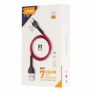 Cable De Carga Rápida Con Indicador Led Tipo C LDNIO 2,4 A