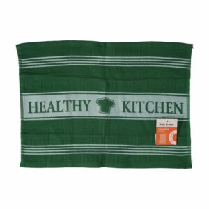 Limpión De Cocina Jacquard Verde Y Blanco FREE HOME