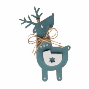 Adorno De Navidad 6 Diseños Gris/Blanco FREE HOME 6 Piezas