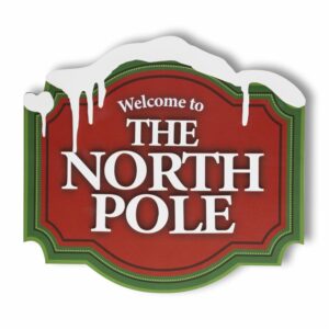 Cuadro Con Aplique Welcome To Té North Pole FREE HOME Unidad