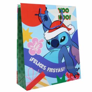 Bolsa De Regalo Diseño Stitch Disney PRIMAVERA Grande