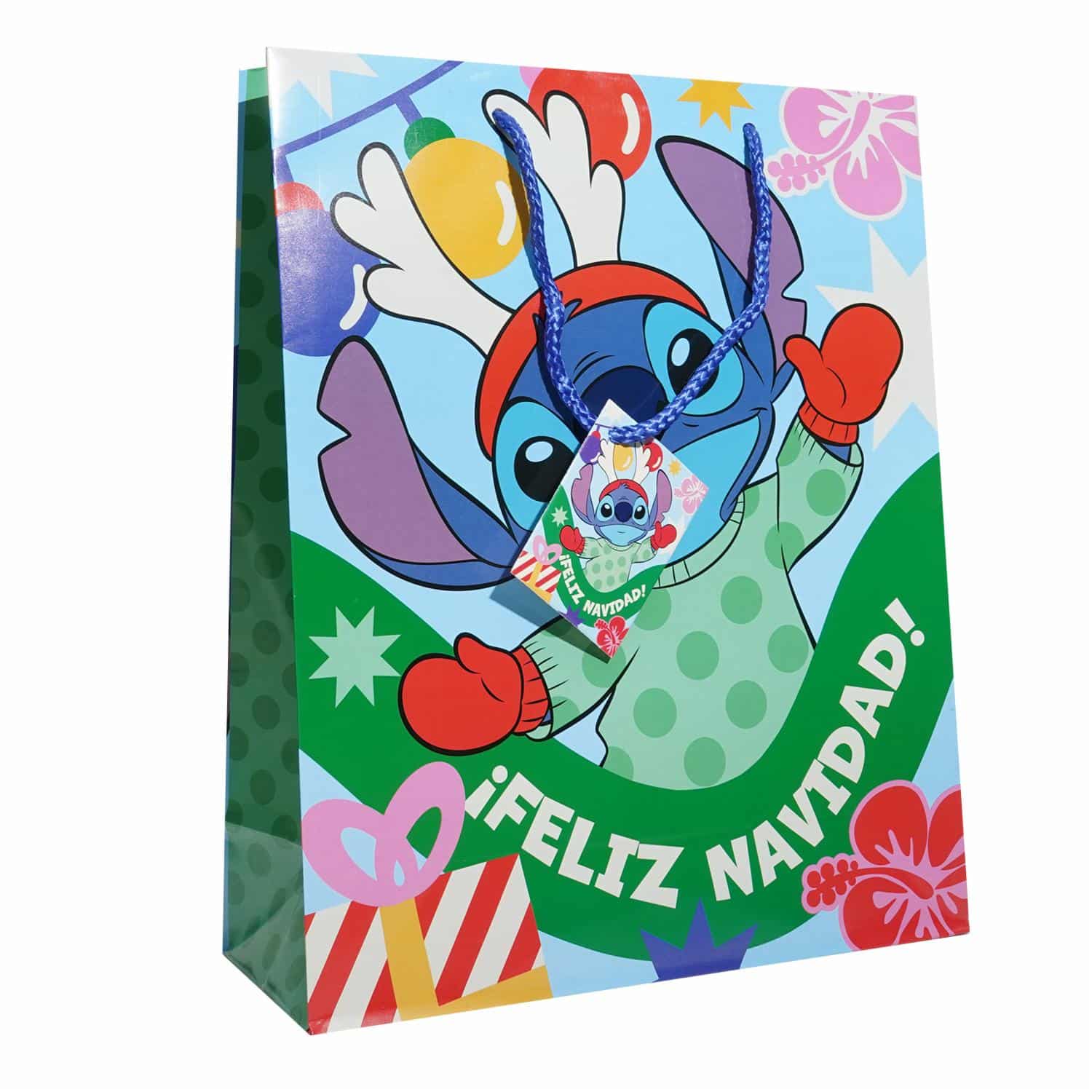 Bolsa De Regalo Diseño Stitch Disney PRIMAVERA Grande - Imagen 2
