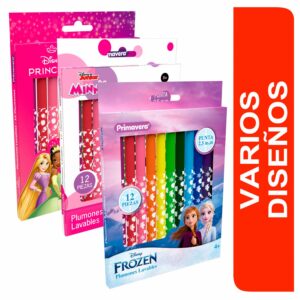 Plumones Lavables Disney Niña PRIMAVERA X 12 Uds