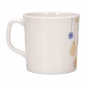 Taza Con Asa Cerrada Bombillos Plateados Dorados VAJILLAS SABANA Unidad