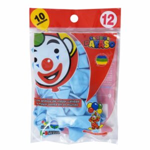 Globos N°12 GLOBOS PAYASO X 10 Uds