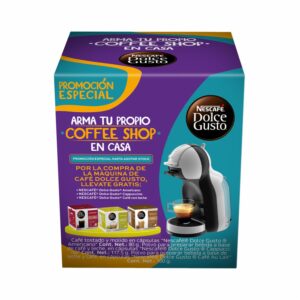 Máquina De Café Mini Me Gris Gratis 3 Cajas Capsulas NESCAFÉ DOLCE GUSTO 0.8 Litros