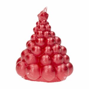 Vela Bublle Diseño Árbol De Navidad Rojo MONICANDLES Unidad