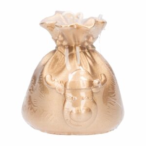 Vela Navideña Regalo Reno Dorado MONICANDLES Unidad