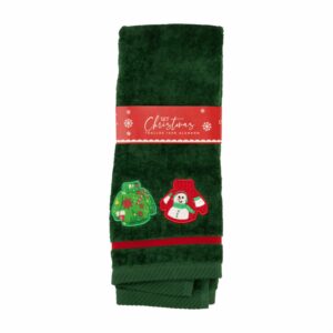 Toalla De Tocador Verde Hoho Navidad RENATTA 70 X 40 Cm