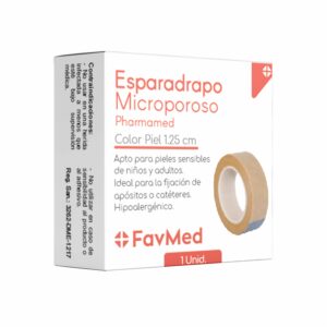 Esparadrapo Microporoso Color Piel FAVMED 1.25cm
