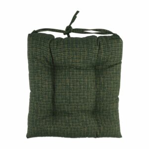 Cojín Navideño Silla Capitoneado Verde Pino Dorado CASA LINDA 42 Cm