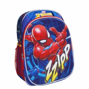 Mochila Escolar Spiderman Diseño Zzip VASARI 40 X 28 X 12 Cm