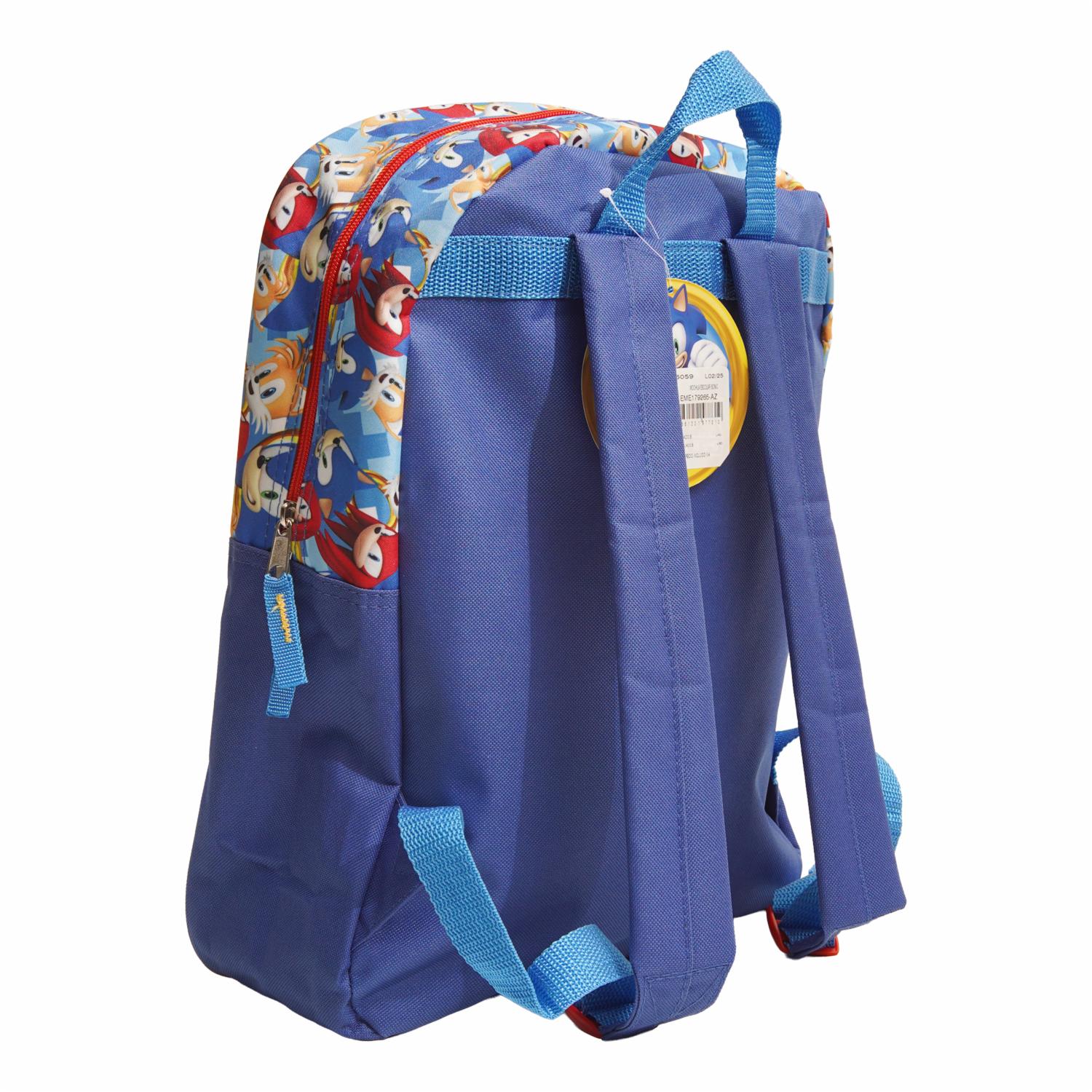 Mochila Escolar Diseño Sonic VASARI 40 X 28 X 12 Cm