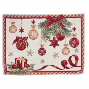 Individual De Mesa Navideño Gobelino GENESIS 45X35 Cm