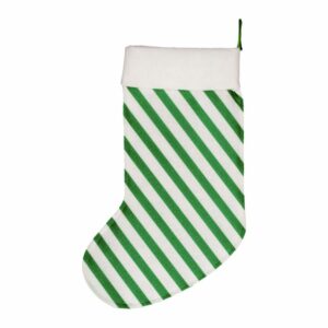 Bota Navidad Fieltro Caramelo Verde KIKEMAR 30 X 45 X 30 Cm