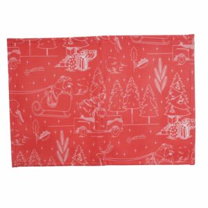 Individual Textil Trineo Noel KIKEMAR 45 X 32 Cm