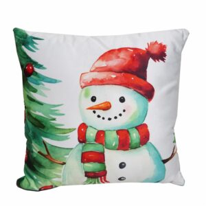 Cojín Navideño Noel Árbol Muñeco De Nieve KIKEMAR 45X45 Cm
