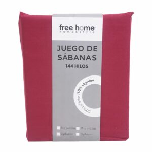 Juego De Sábanas Polialgodón Vino ZIBA HOME