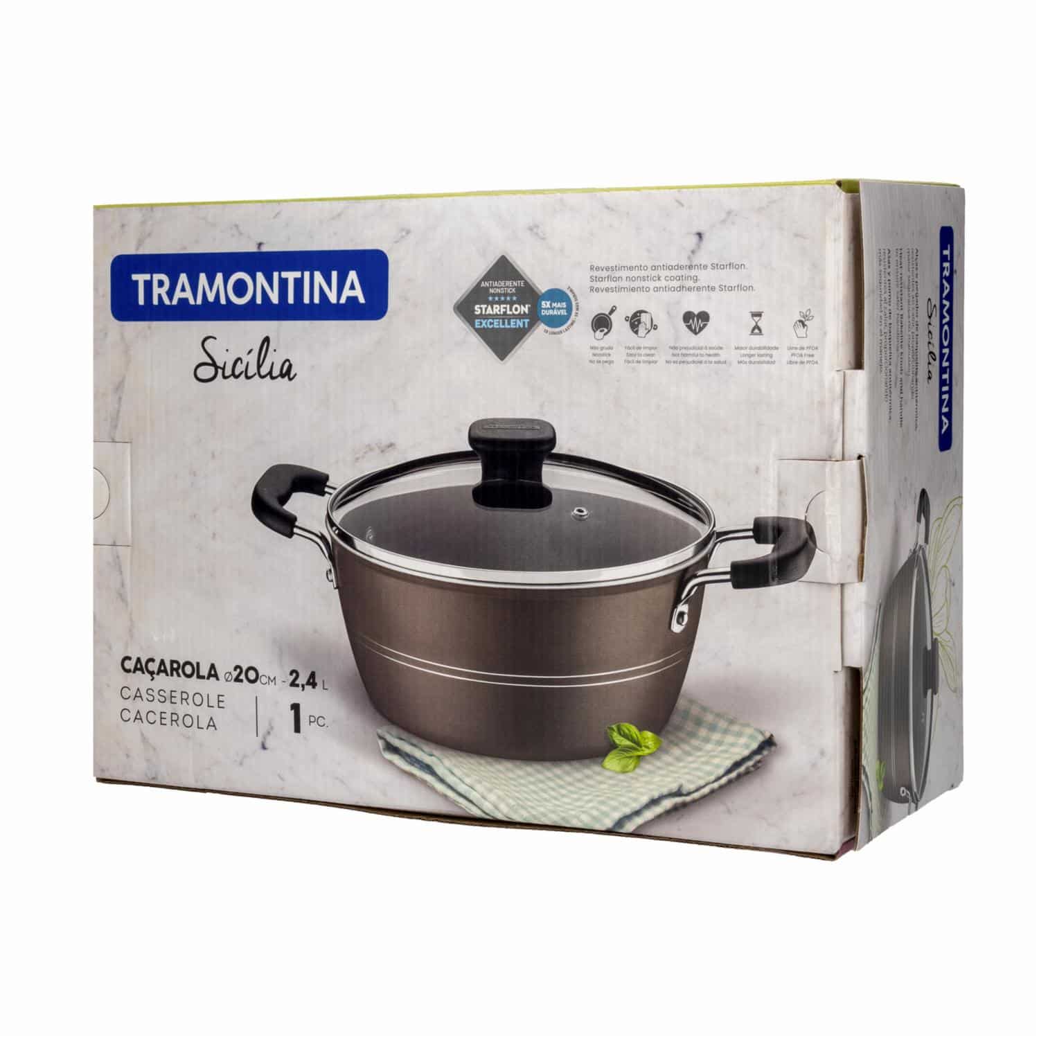 Cacerola Sicilia Café TRAMONTINA 20 Cm - Imagen 2