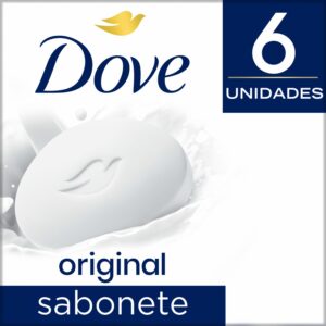 Jabón En Barra Blanco Fragancia Original DOVE 6 X 90 G