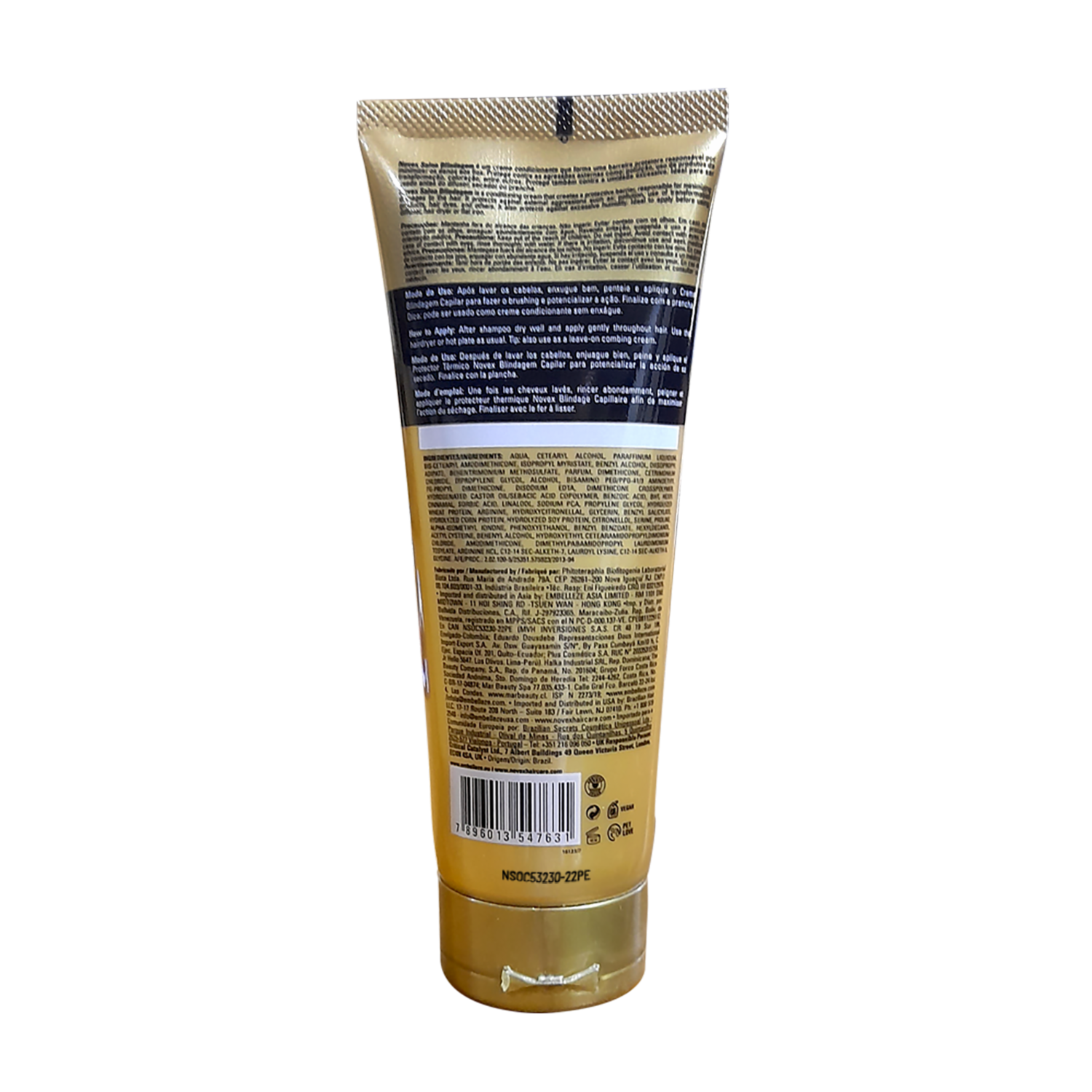 Tratamiento Capilar Sellante Blindage Pre Secado NOVEX 200 G