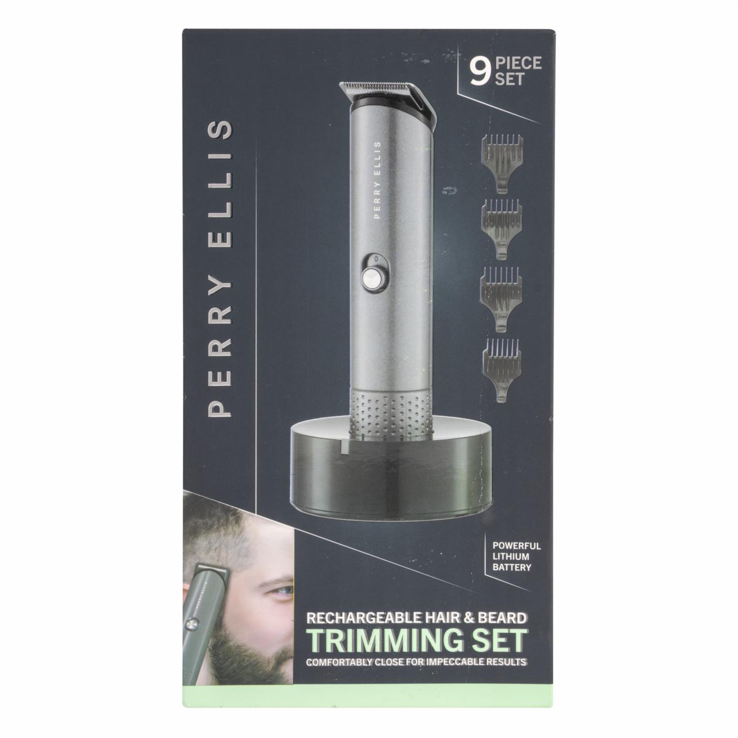 Recortador De Cabello Inalámbrico Con Peines De 4 Alturas PERRY ELLIS 9 Piezas - Imagen 5