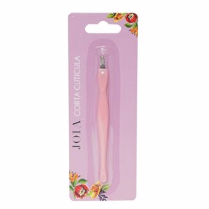 Corta Cutícula Con Mango Plástico JOIA Rosado