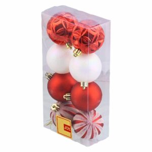 Set De Bombillos Rojos Y Blancos JOY 6 CM