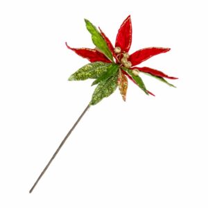 Poinsettia Roja Y Verde JOY 22 Cm