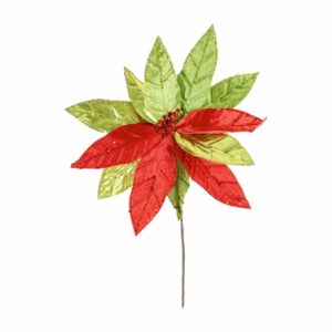 Poinsettia Roja Verde JOY 32 Cm