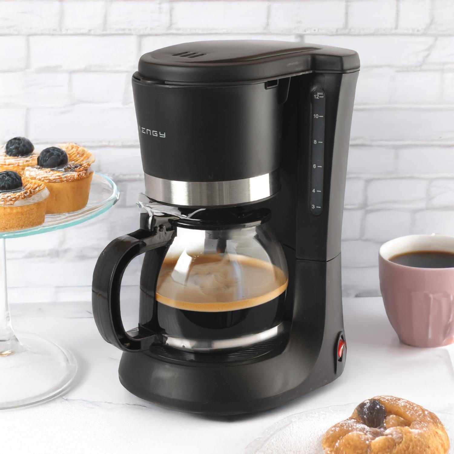 Cafetera Eléctrica Con Antigoteo CM-07 ENGY 12 Tazas