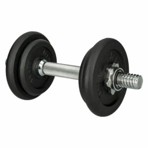 Juego De Pesas + Barra De Metal RISING 10 Kg