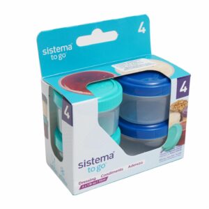 Set Frascos Sistema To Go RUBBERMAID 4x250 Ml