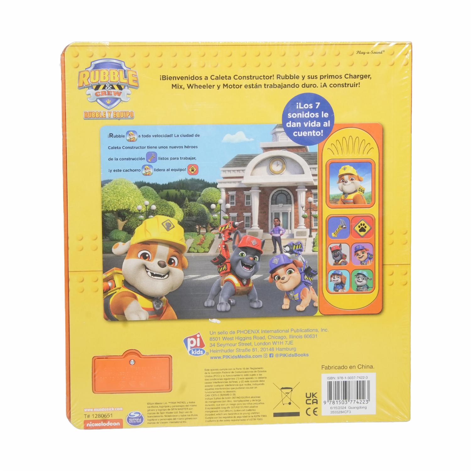 Libro Vamos A Construir 7 Botones Patrulla Canina PI KIDS 25 Páginas - Imagen 2