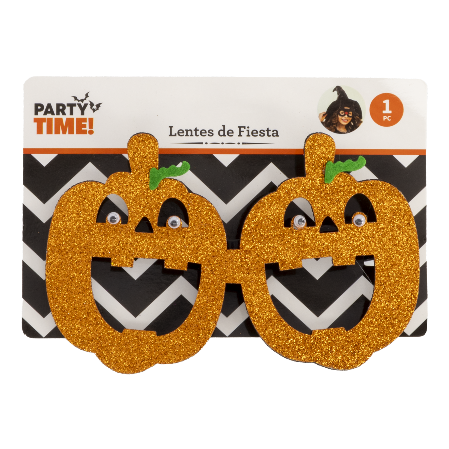 Lentes Halloween Diseño Calabazas PARTY TIME 1 Pieza - Imagen 2