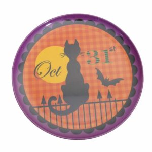 Plato Halloween Gato Negro JOY 1 Pieza