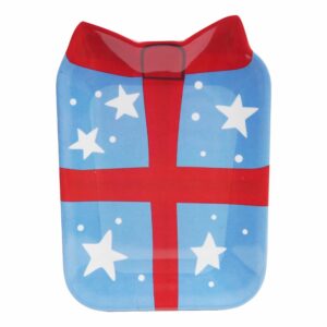 Plato Navideño Forma Regalo JOY 20,32 X 14,47 Cm