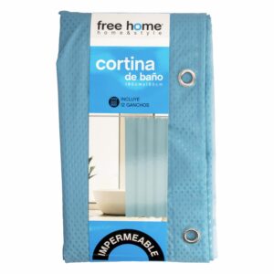 Cortina De Baño Básica Con Relieve Aqua FREE HOME 180X180 CM