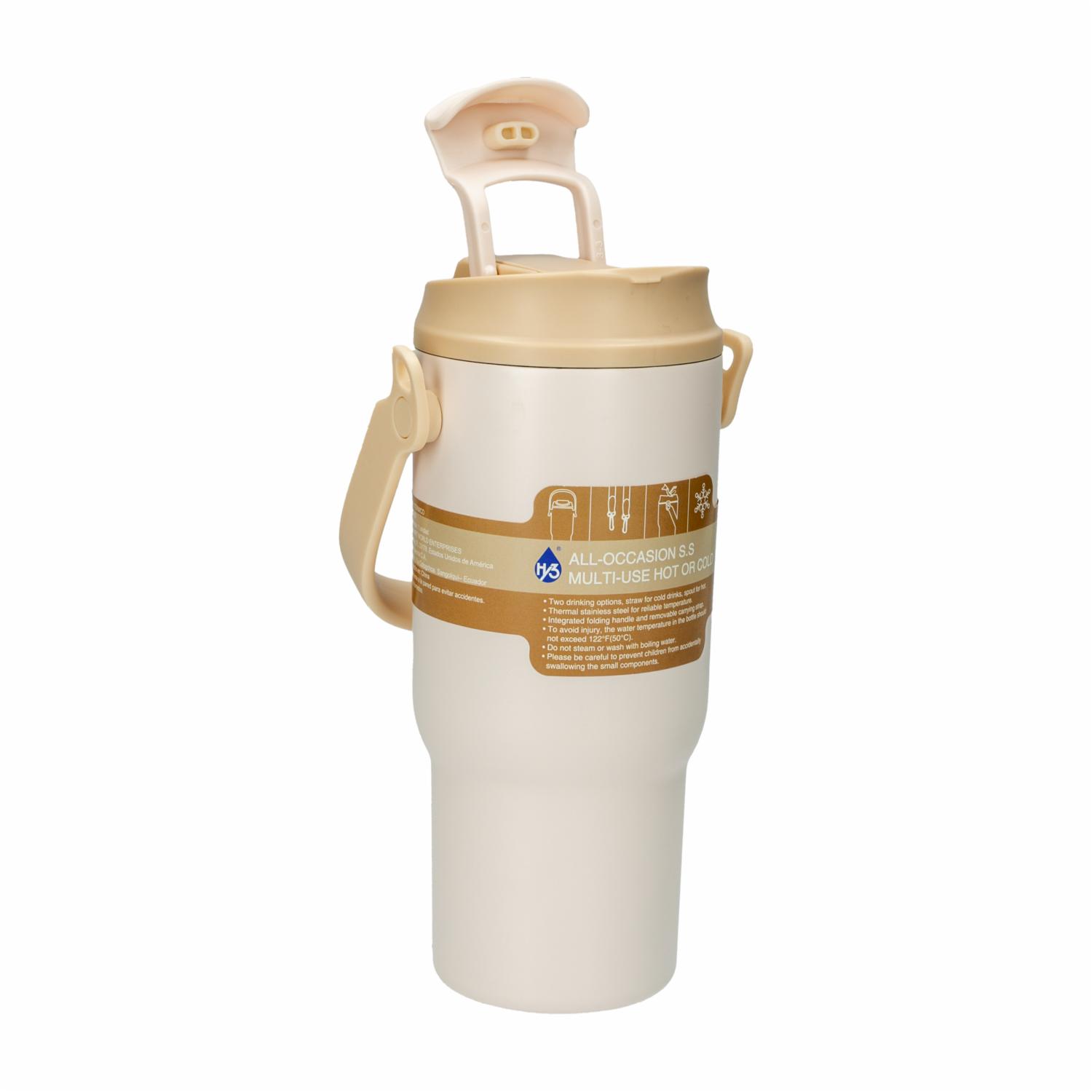 Vaso Termico Con Agarradera Rosado HY3 600 Ml - Imagen 2