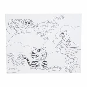 Set Lienzo Con Pincel Y Acuarelas BABY CRAFT 20X25Cm